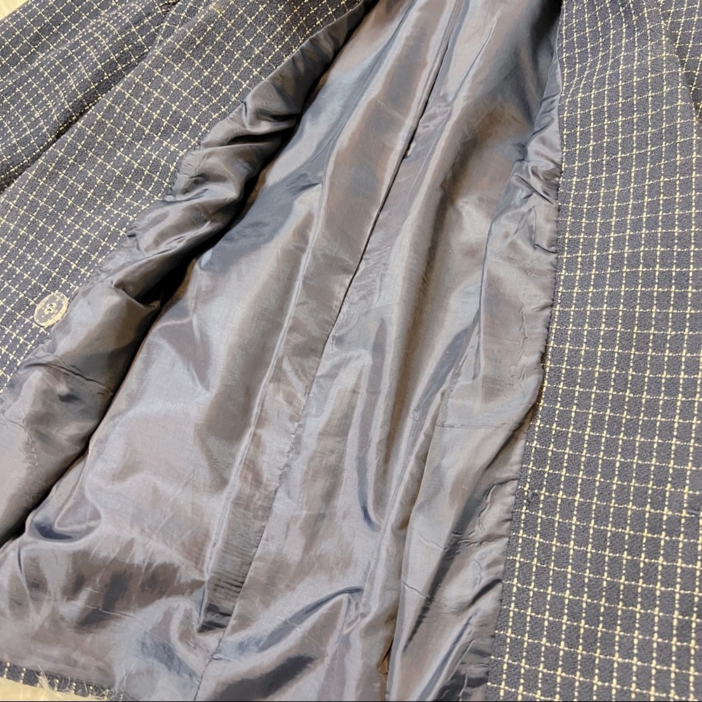 Vintage Kim Rogers Oversized Navy Blazer Jacket - Picture 6 of 6
